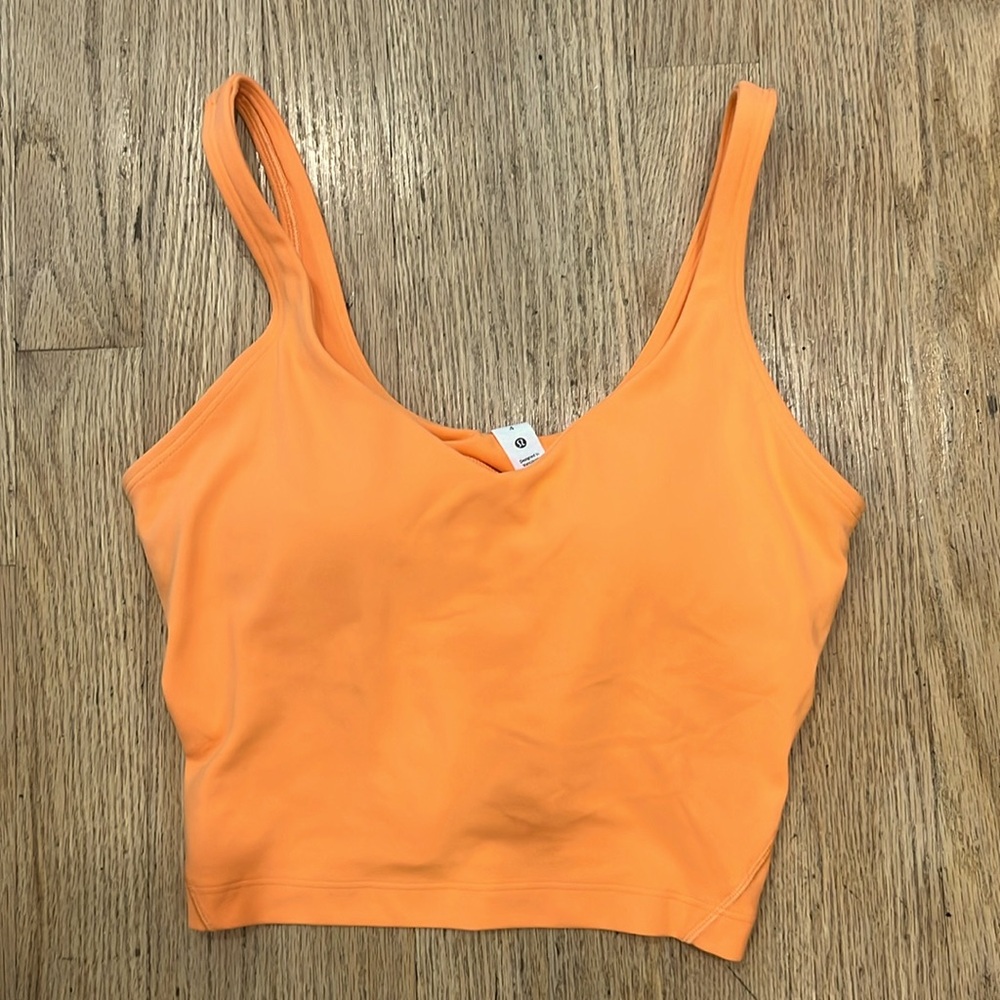 Like new orange  Lululemon Align crop tank top